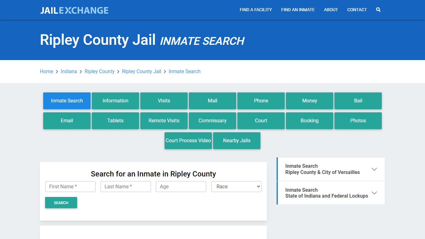 Ripley County Jail, IN Inmate Search: Roster & Mugshots